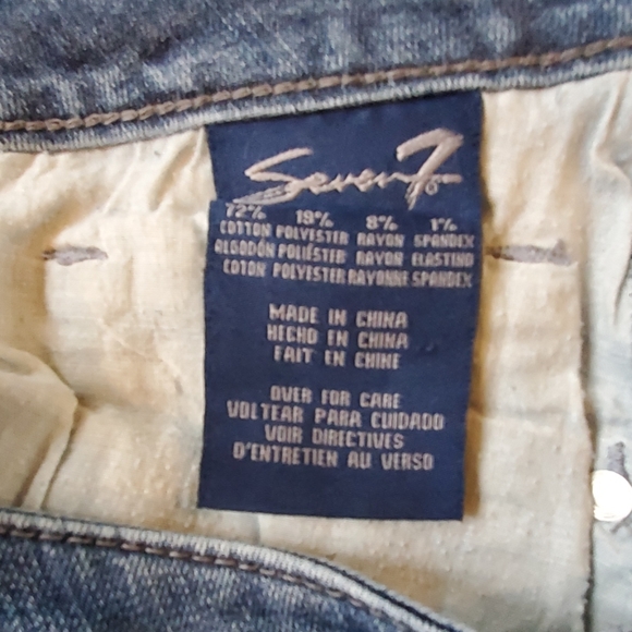 SEVEN7 ANKLE FLARE JEANS 14 - Picture 6 of 7